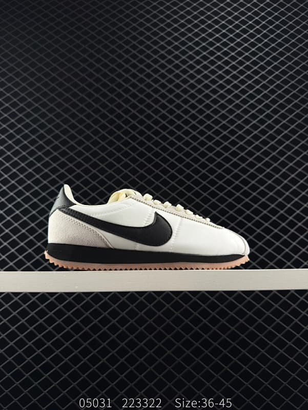 Nike Cortez Lifestyle Sneakers – White/Black