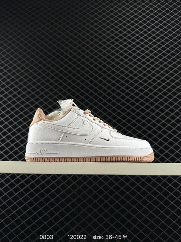 Nike Air Force 1 Lifestyle Sneakers – White/Beige
