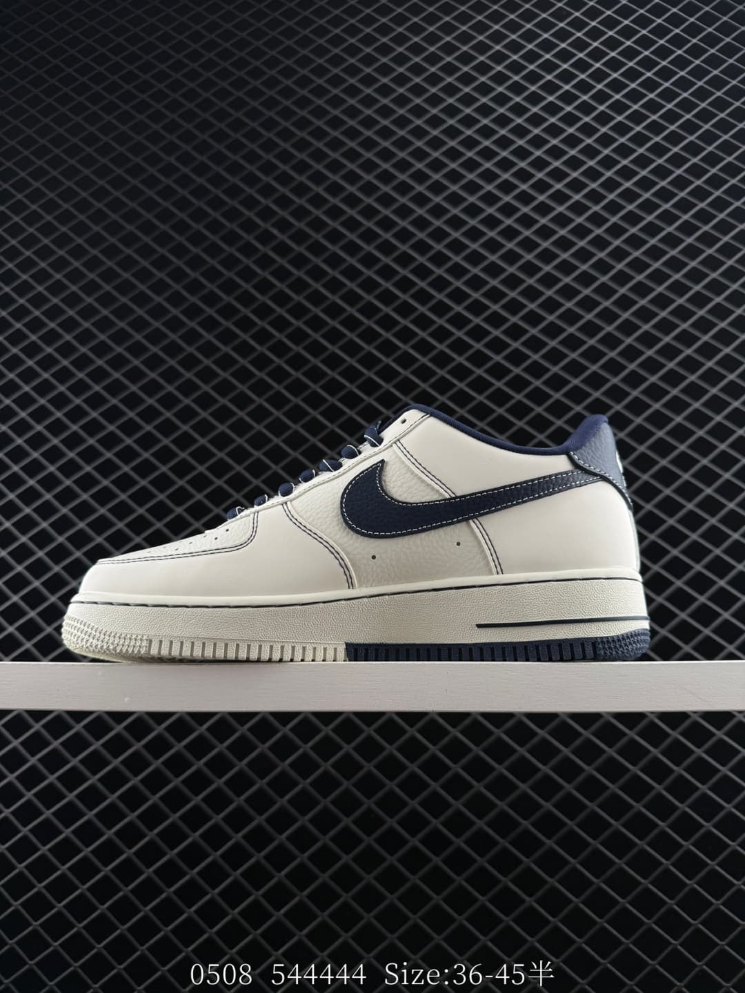 Nike Air Force 1 Lifestyle Sneakers – White/Navy
