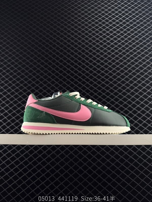 Nike Cortez Lifestyle Sneakers – Black/Pink
