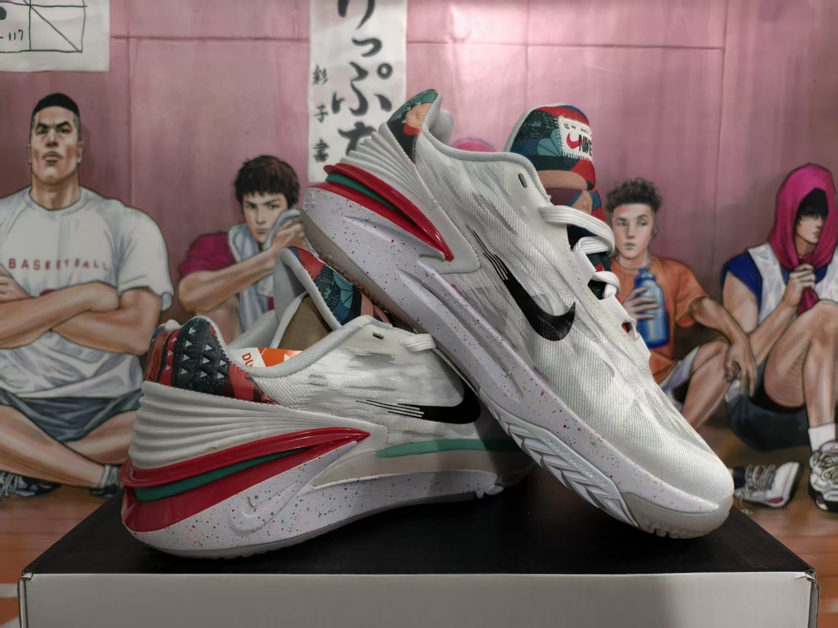 Nike Lifestyle Sneakers – White/Multicolor