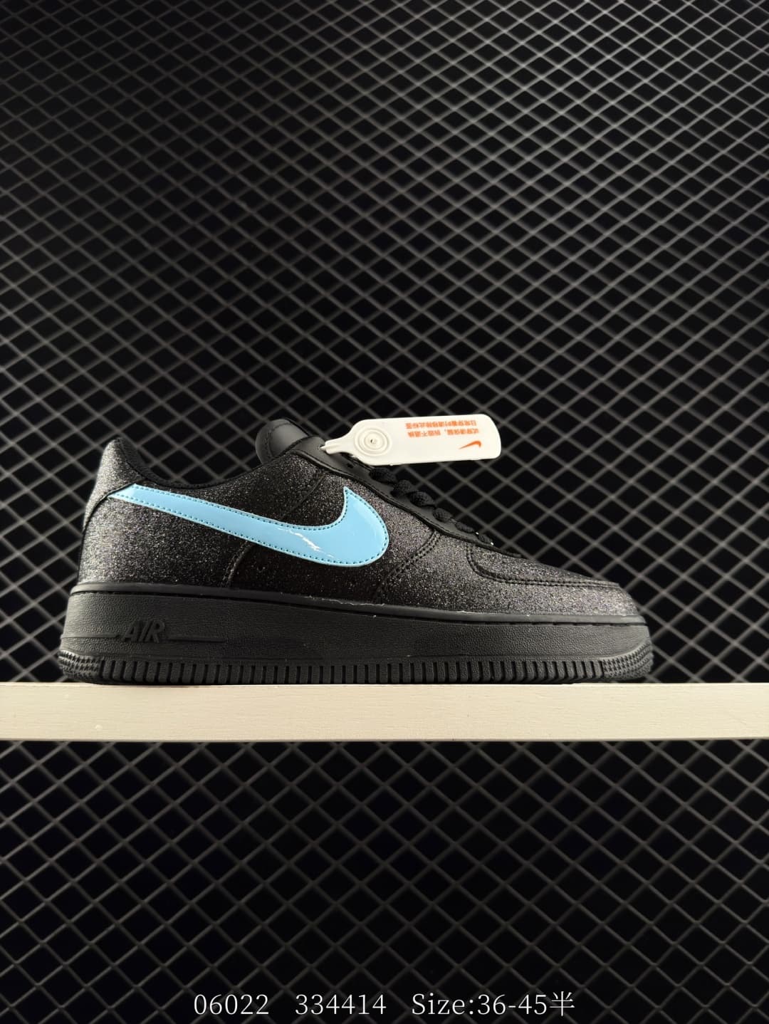 Nike Air Force 1 Lifestyle Sneakers – Black/Blue