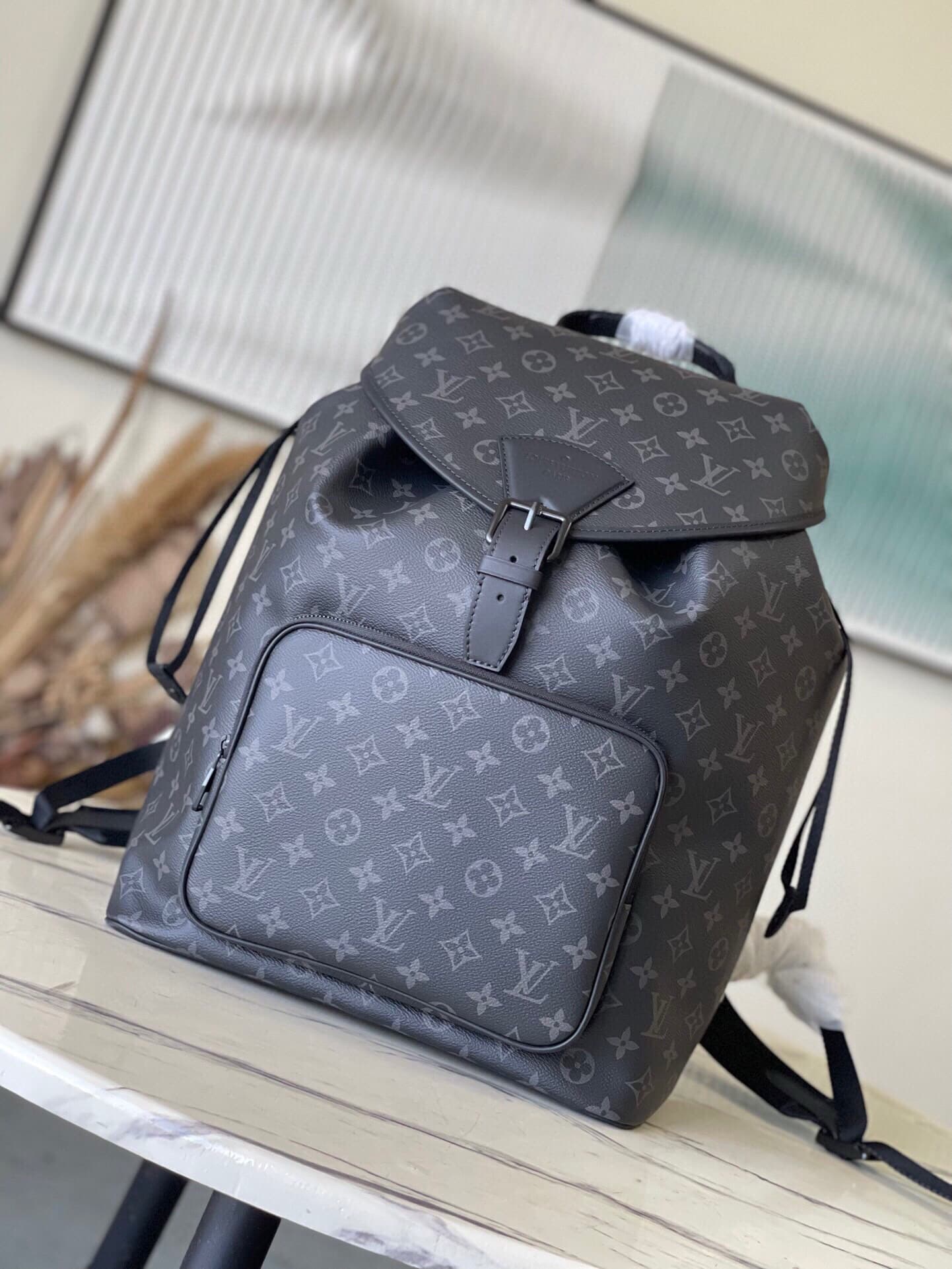 Louis Vuitton Casual Backpack – Black/Gray