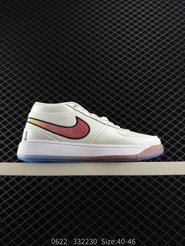 Nike Lifestyle Sneakers – White/Red