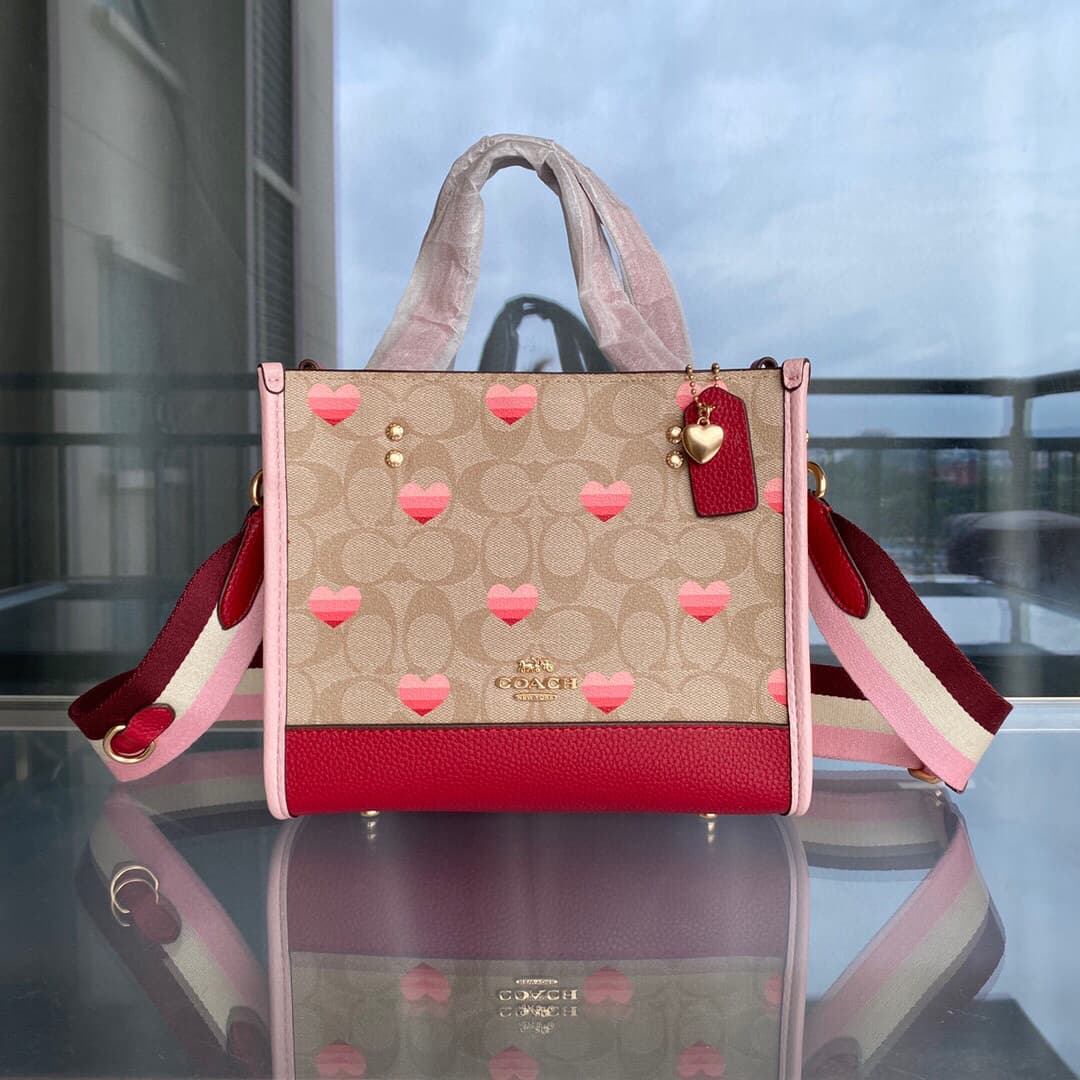 Coach Handbags – Red/Pink