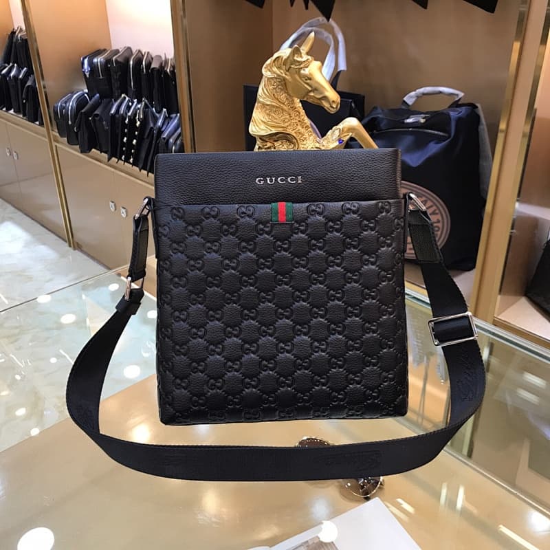Gucci Messenger Bag – Black/Green