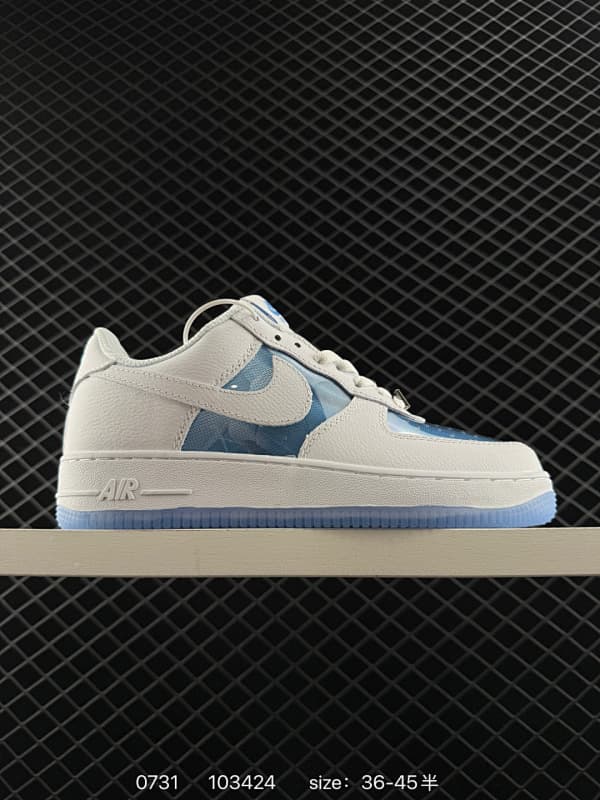 Nike Air Force 1 Lifestyle Sneakers – White/Blue