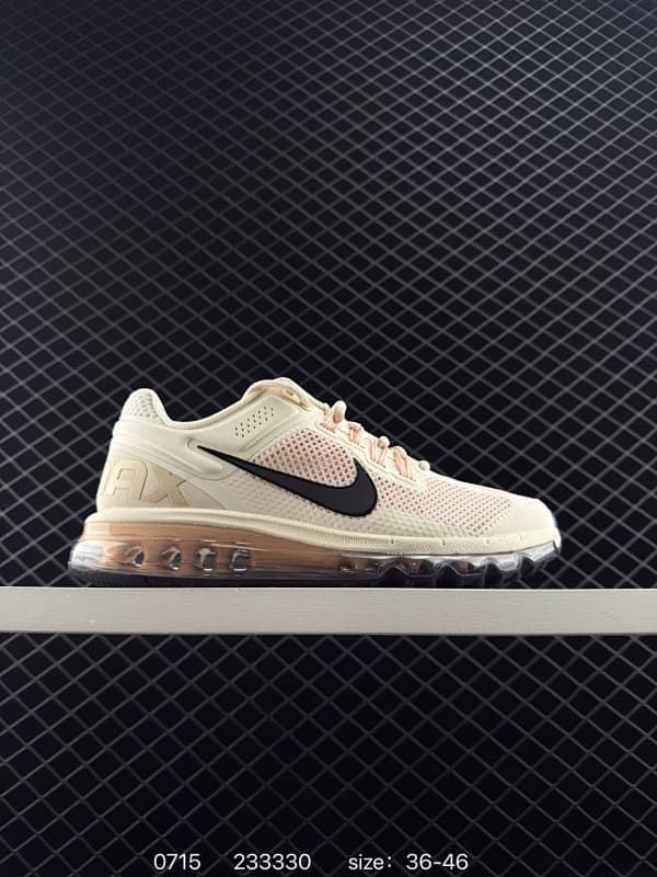 Nike Air Max Running Shoes – Beige/Black