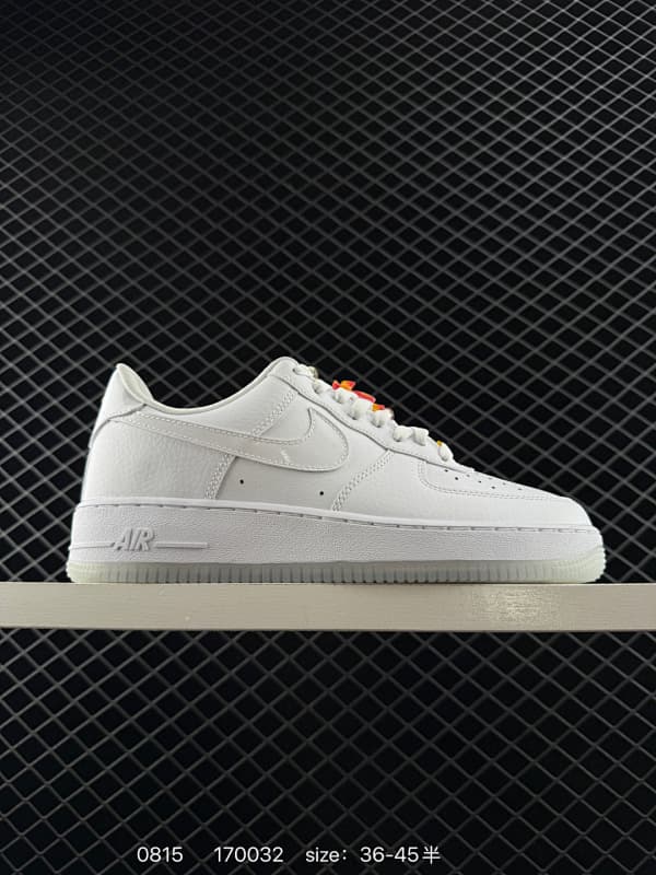 Nike Air Force 1 Lifestyle Sneakers – White/Red