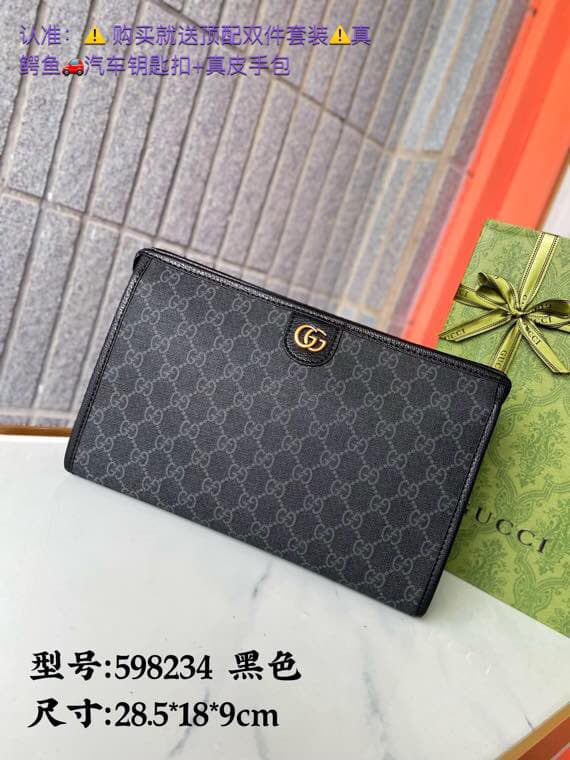 Gucci Long Wallet – Black/Gray