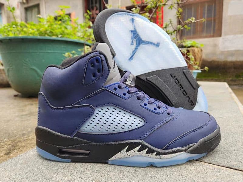 Air Jordan Air Jordan 5 Basketball Shoes – Blue/Black