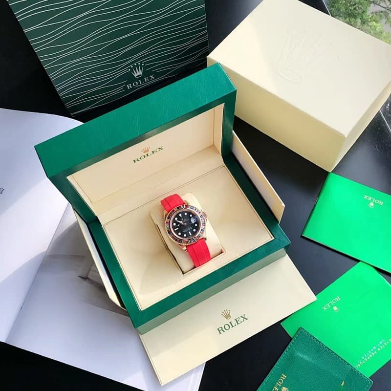 Rolex Watches – Red/Multicolor
