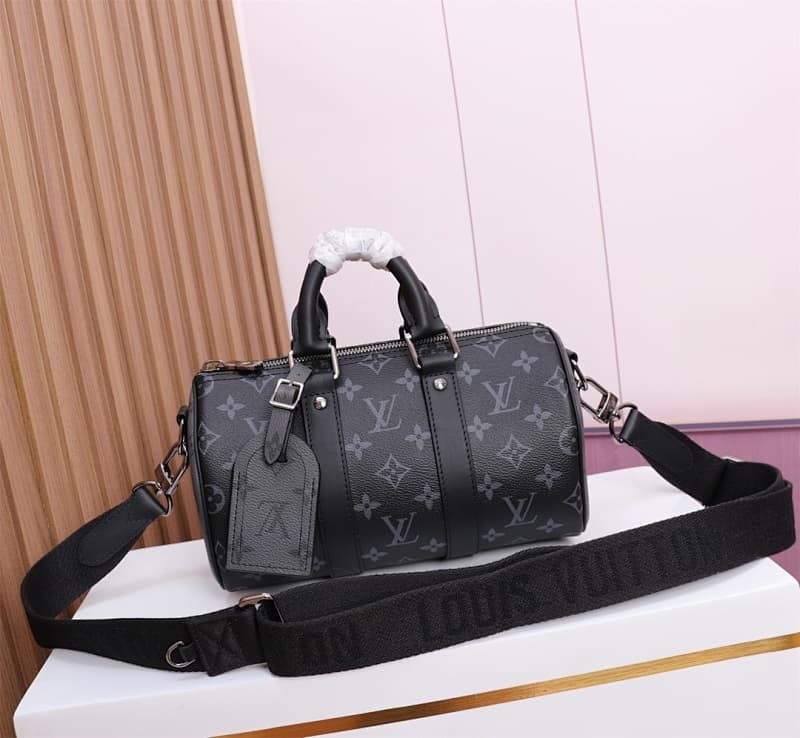Louis Vuitton Boston Bag – Black/Gray