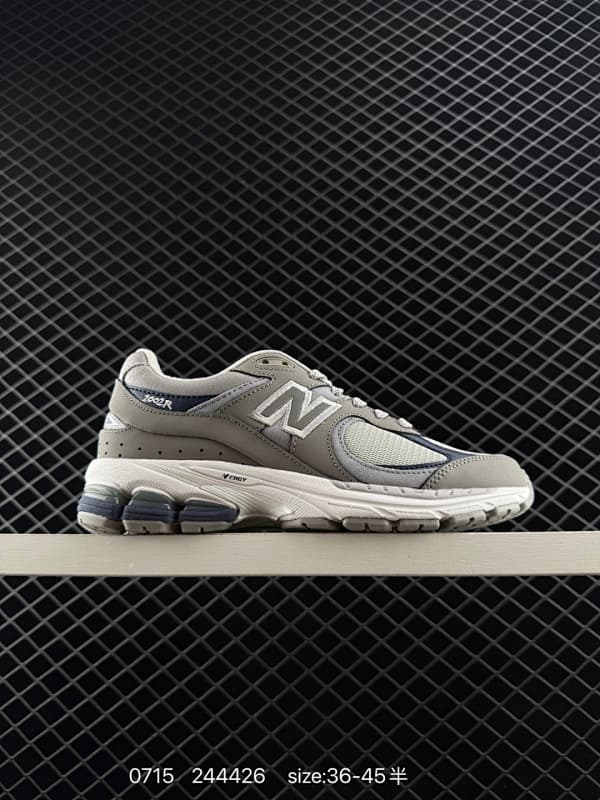 New Balance 2002R Lifestyle Sneakers – Gray/Navy
