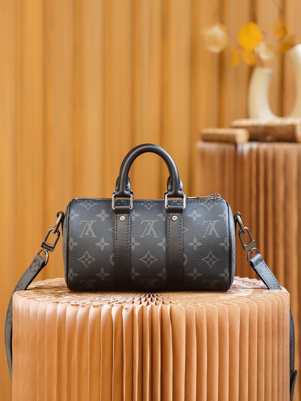Louis Vuitton Boston Bag – Black/Gray
