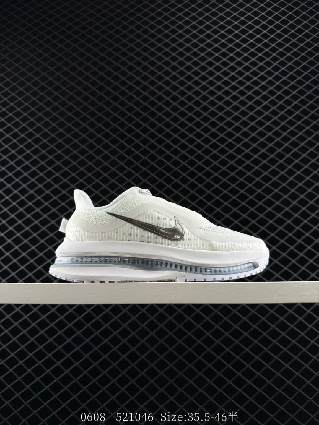 Nike Air Zoom Running Shoes – White/Silver