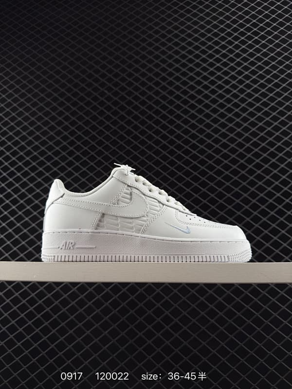 Nike Air Force 1 Lifestyle Sneakers – White/Blue