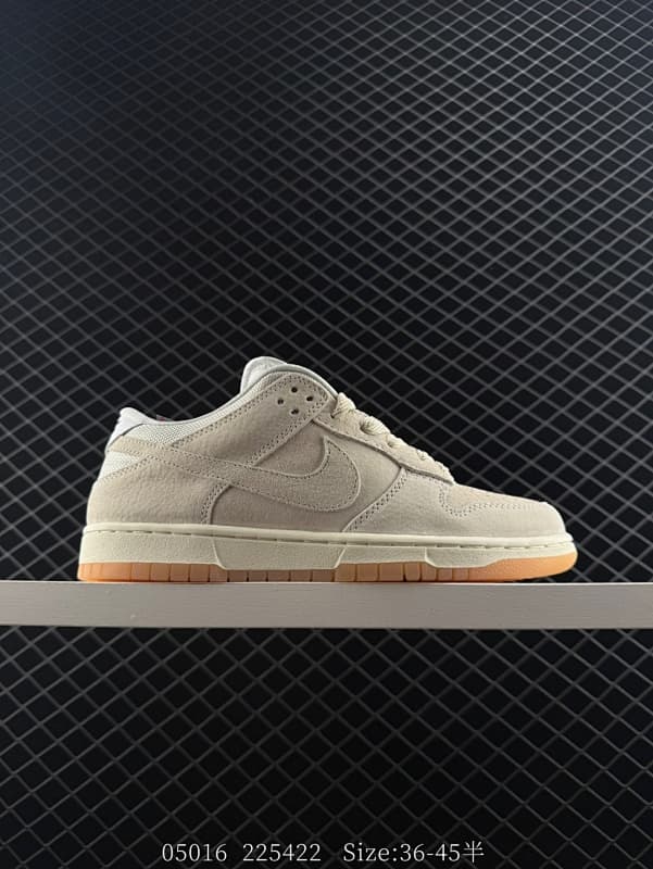 Nike SB Dunk Low Skateboard Shoes – Beige/Orange