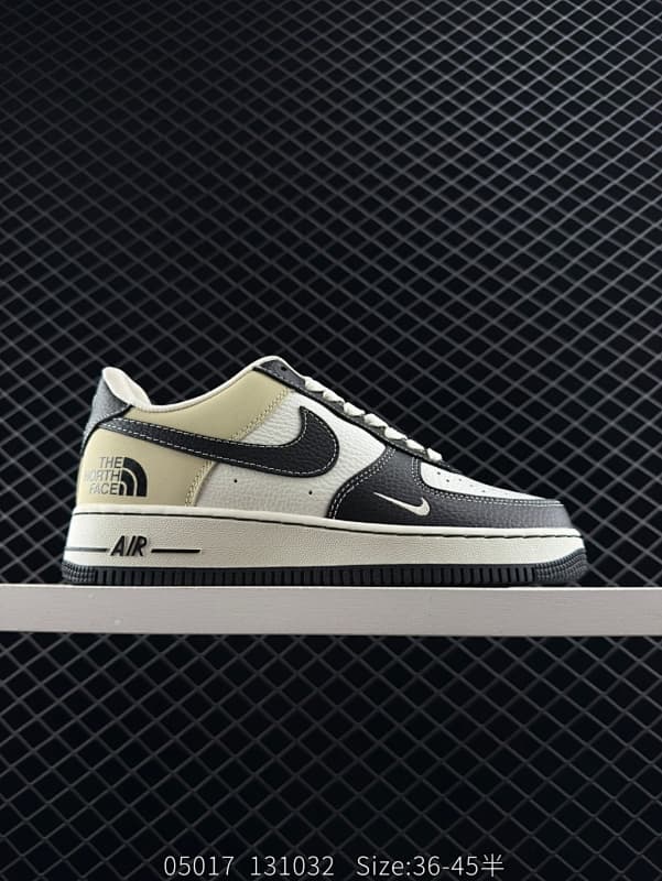 Nike Air Force 1 Lifestyle Sneakers – Black/Beige