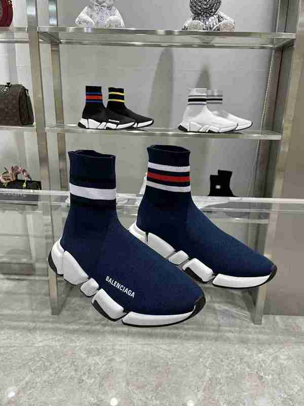 Balenciaga Lifestyle Sneakers – Navy/White