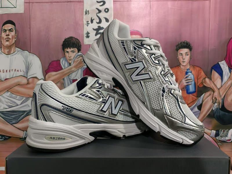 New Balance 710 Running Shoes – White/Silver