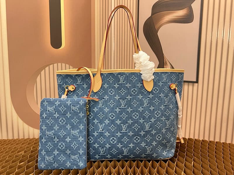 Louis Vuitton Tote Bag – Blue/Beige