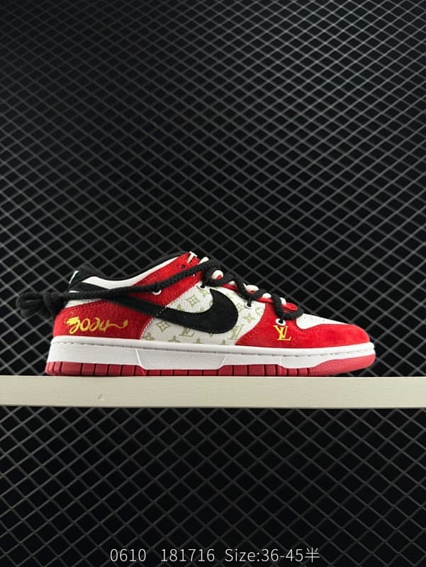 Nike Skateboard Shoes – Red/White