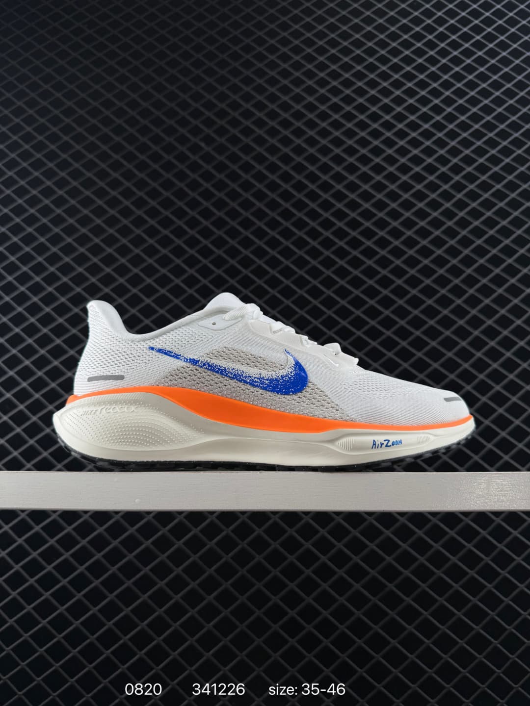 Nike React Infinity Run / Air Zoom Pegasus (inferred from visible tech, not confirmed) Running Shoes – White/Orange