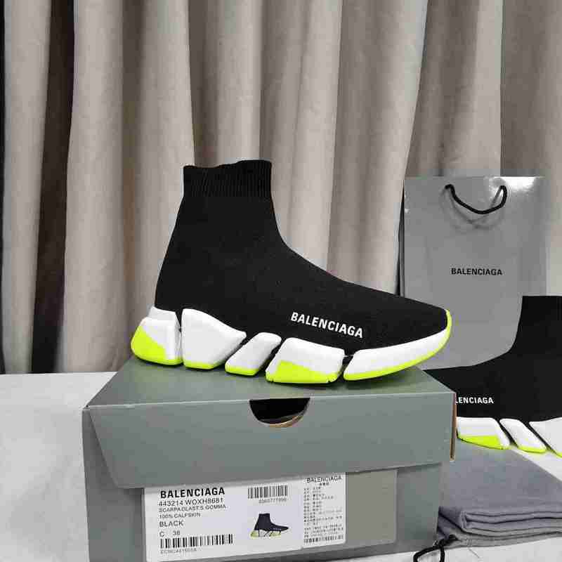 Balenciaga Lifestyle Sneakers – Black/Yellow