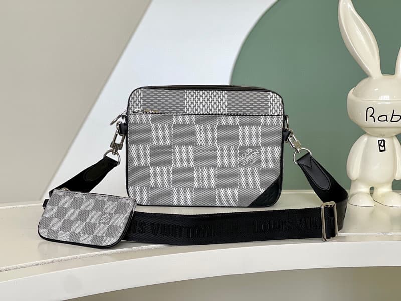Louis Vuitton Crossbody Bags – Gray/Black