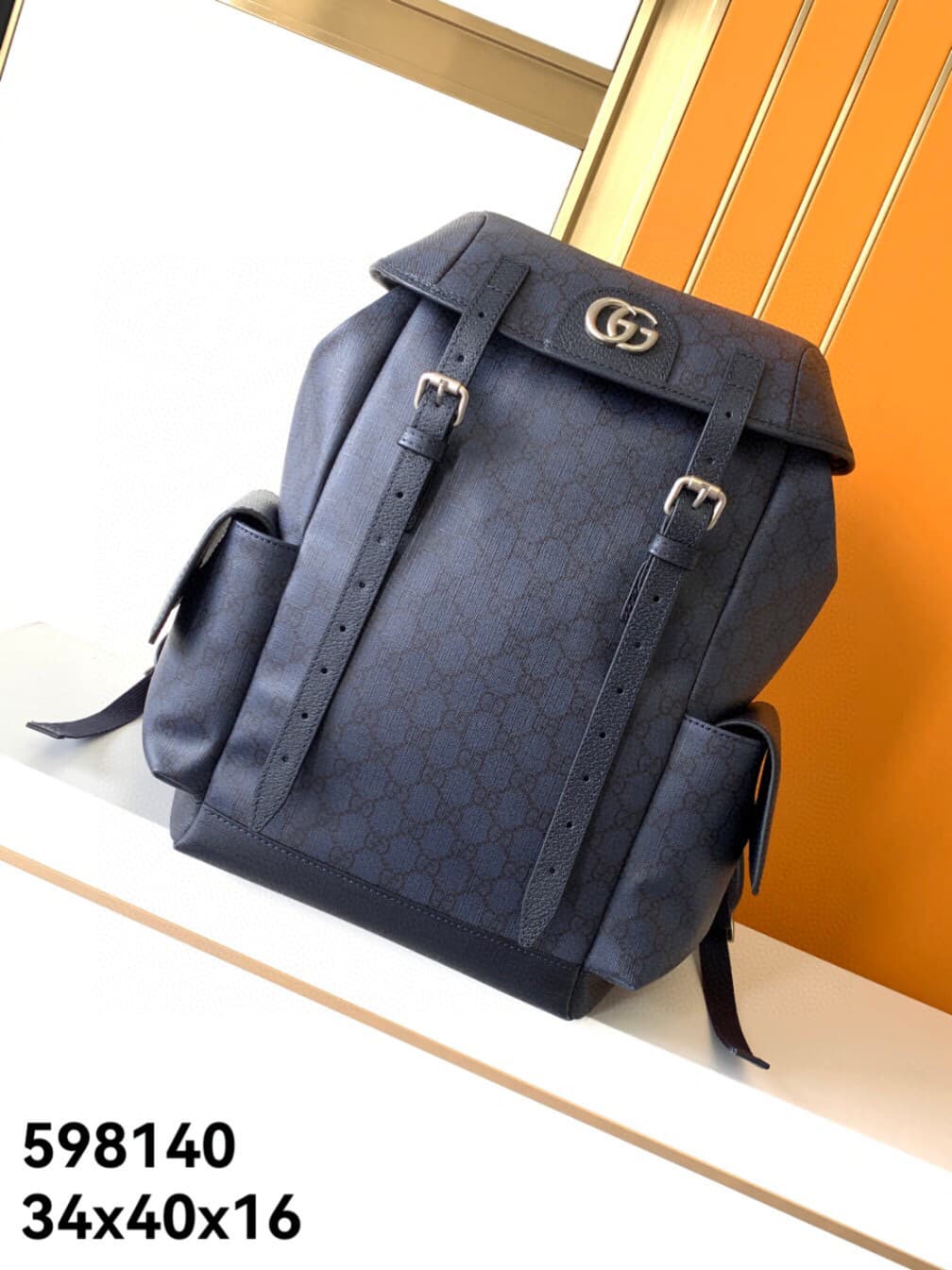 Gucci Casual Backpack – Navy/Black