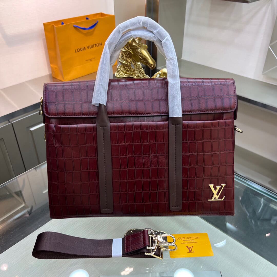 Louis Vuitton Handbags – Burgundy/Brown