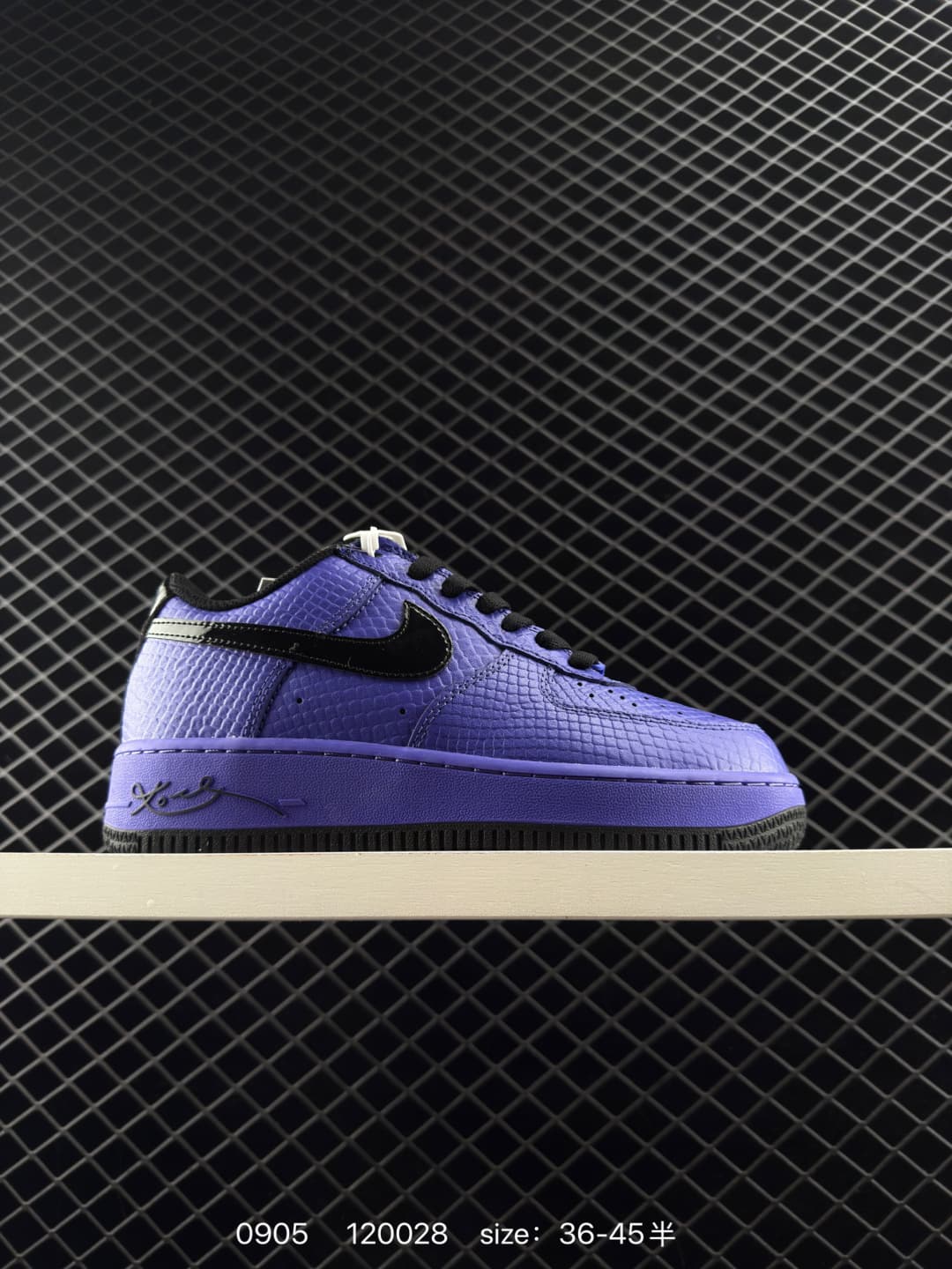 Nike Air Force 1 Lifestyle Sneakers – Purple/Black