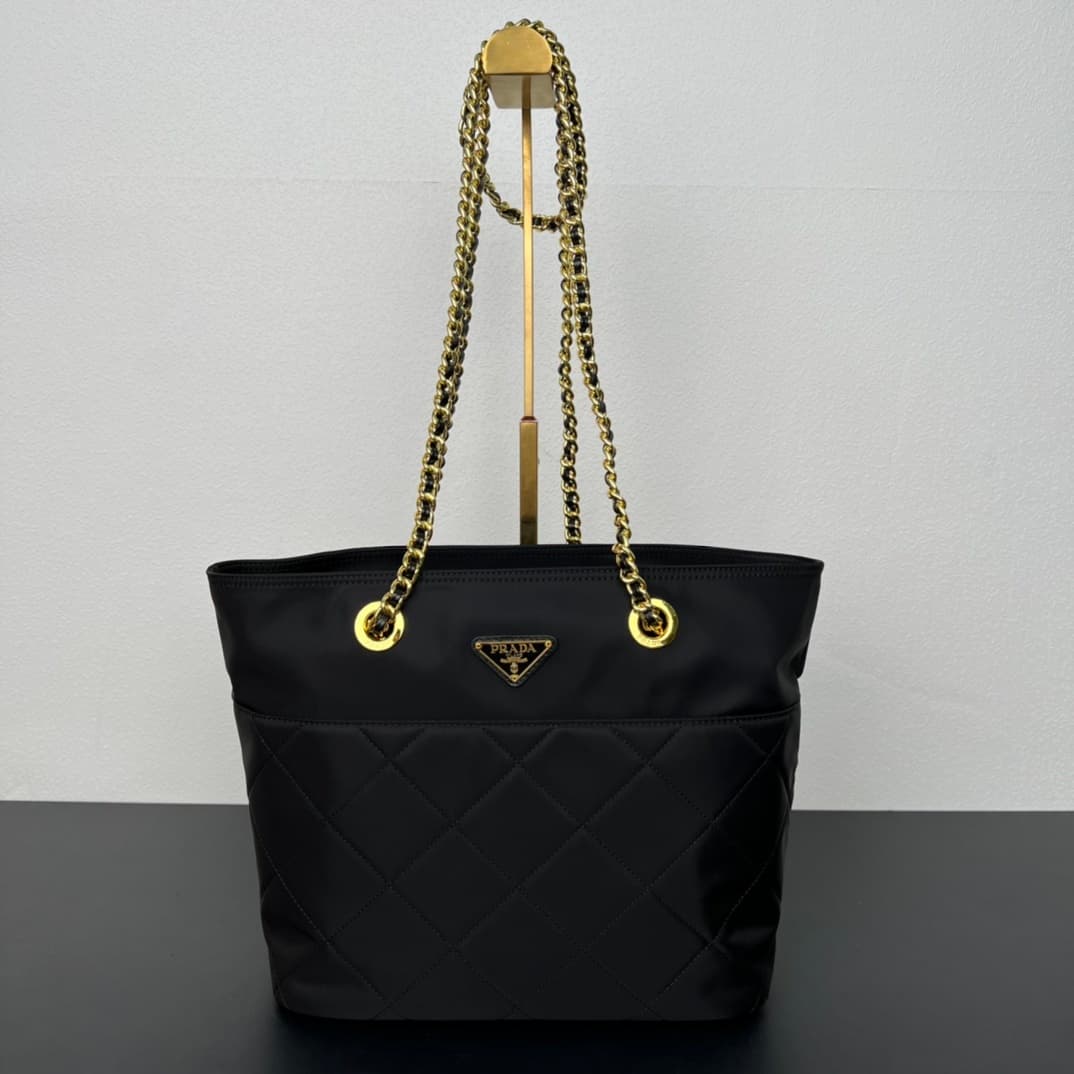 Prada Tote Bag – Black/Gold