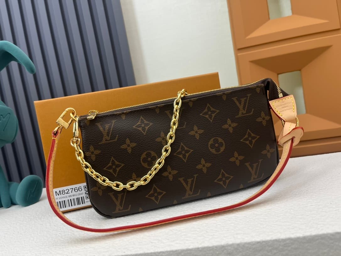 Louis Vuitton Pochette Voyage Messenger Bag – Brown/Gold