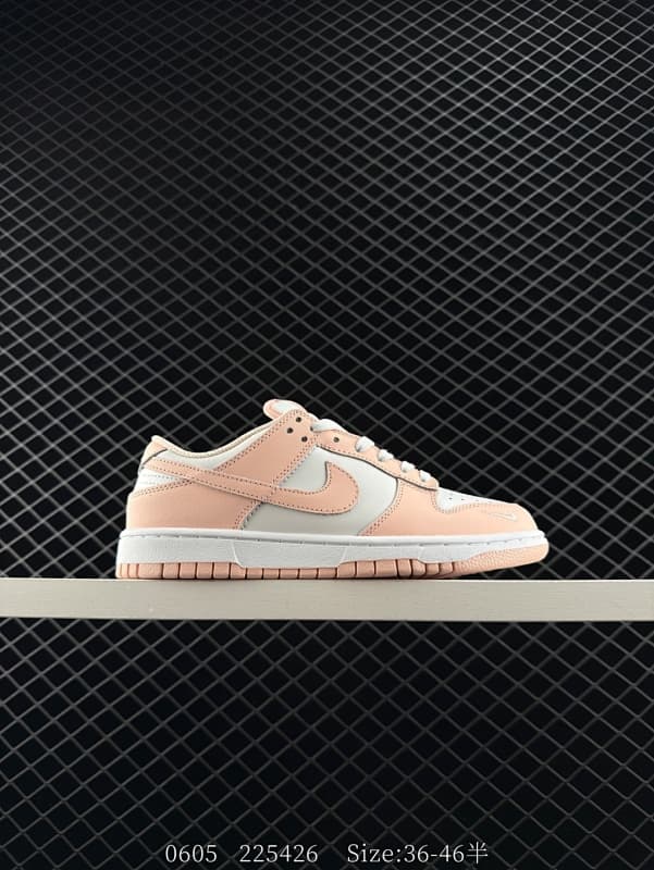 Nike Dunk Low Lifestyle Sneakers – Pink/White