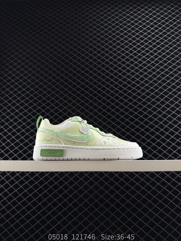 Nike Court Borough Low Lifestyle Sneakers – Green/White