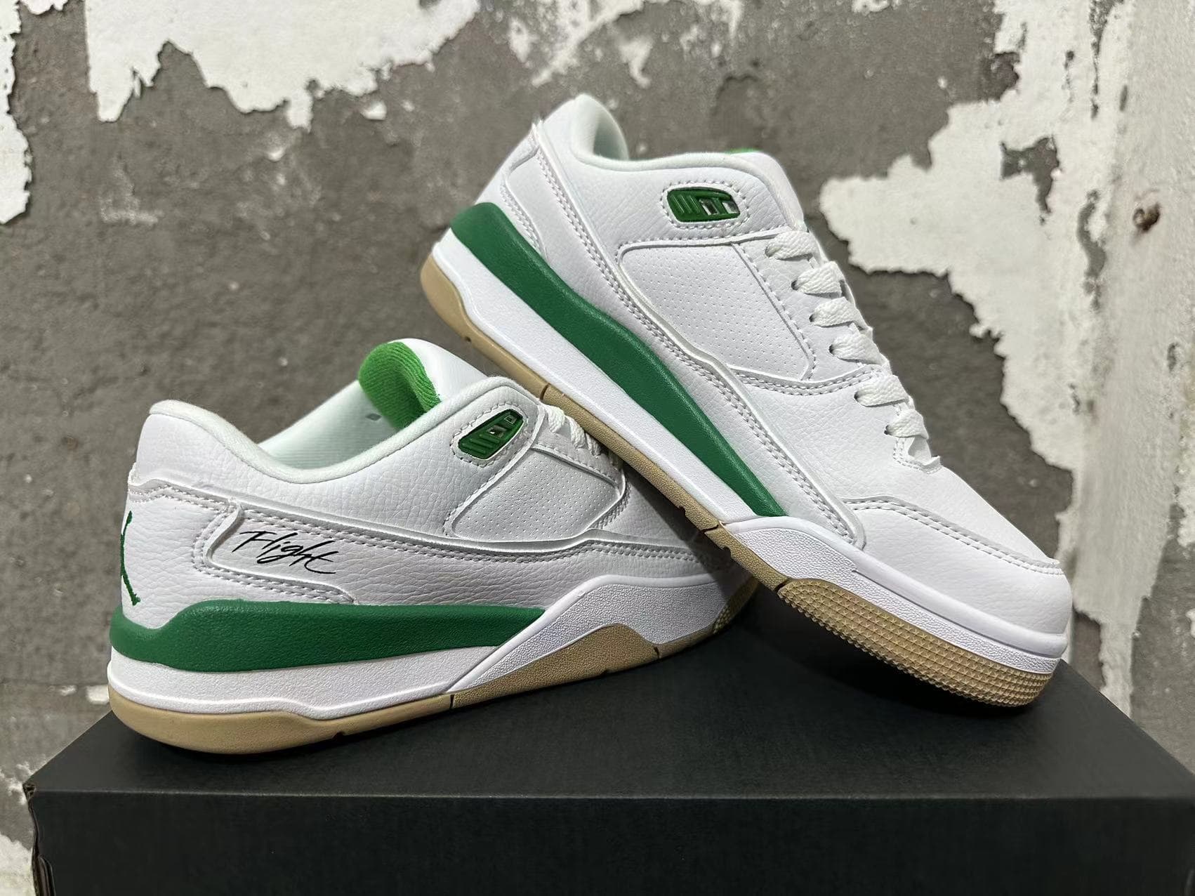 Air Jordan Flight Lifestyle Sneakers – White/Green