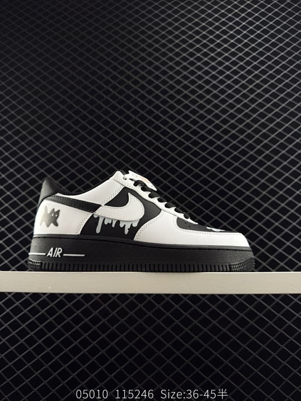 Nike Air Force 1 Lifestyle Sneakers – White/Black