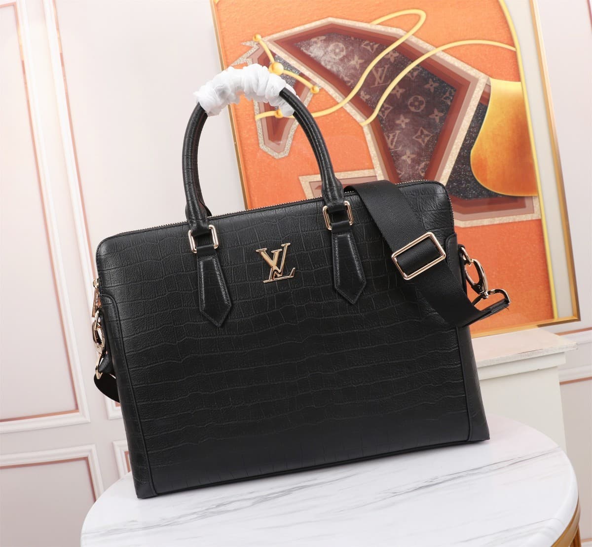 Louis Vuitton Tote Bag – Black/Gold