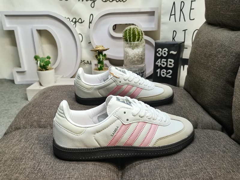 Adidas Samba Lifestyle Sneakers – White/Pink
