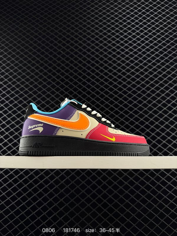 Supreme Air Force 1 Lifestyle Sneakers – Multicolor