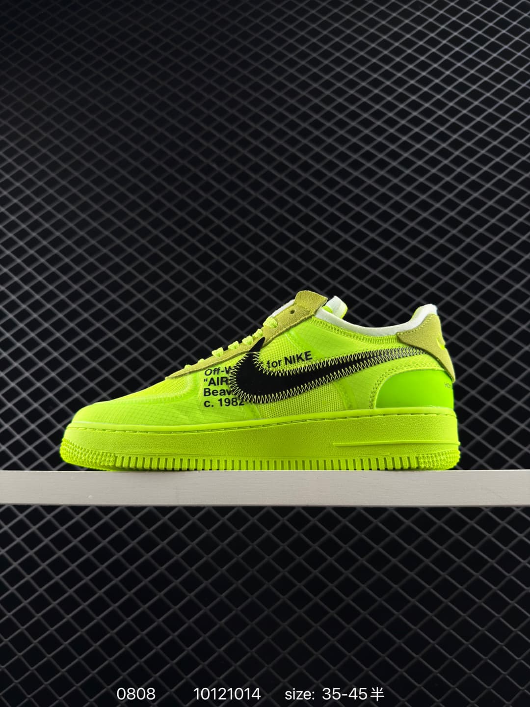 Off-White Air Force 1 Low Lifestyle Sneakers – Yellow/Black