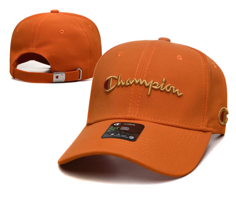 Champion Baseball Cap – Orange/Gold