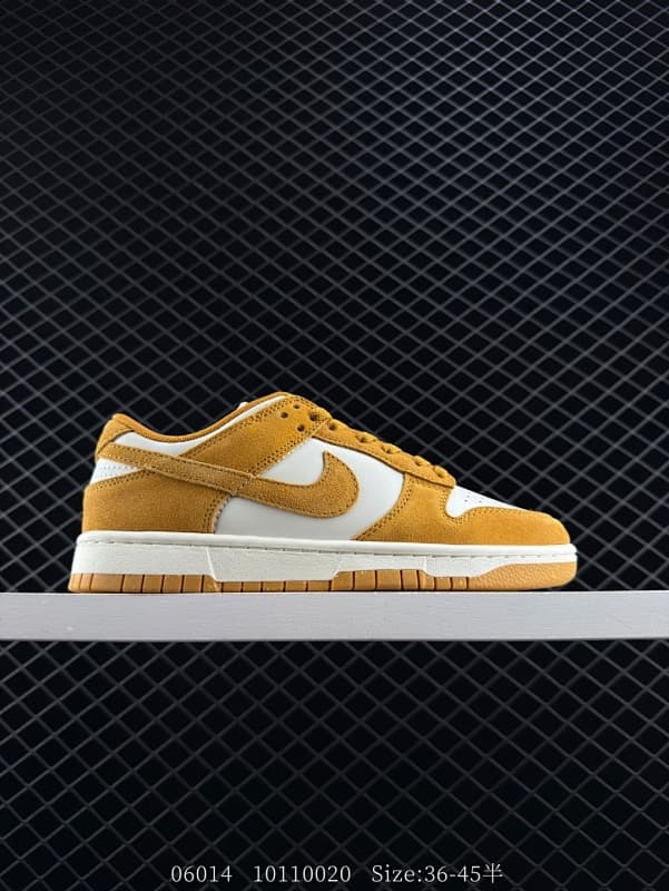 Nike Dunk Low Lifestyle Sneakers – Yellow/White