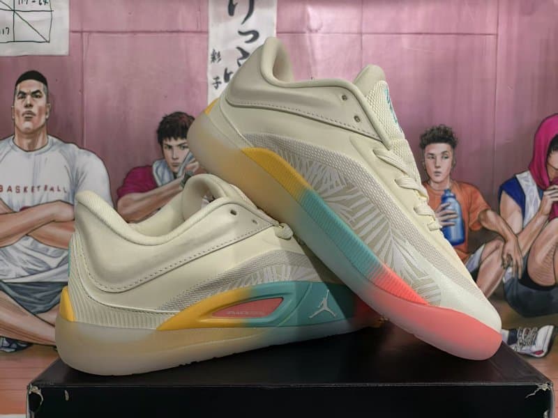 Air Jordan Basketball Shoes – Beige/Multicolor