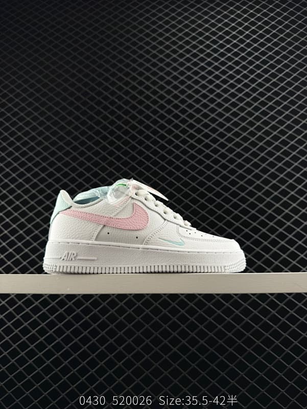 Nike Air Force 1 Lifestyle Sneakers – White/Pink