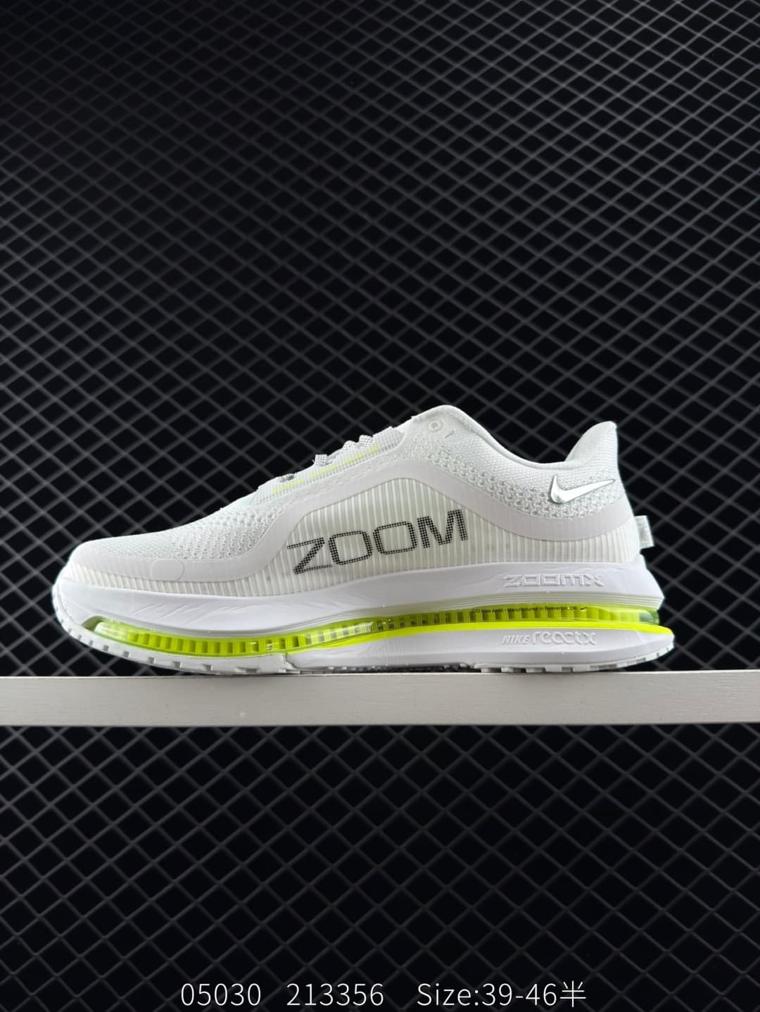 Nike Zoom React X Running Shoes – White/Yellow