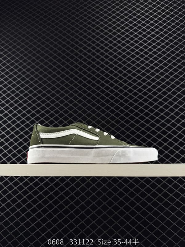 Vans Skateboard Shoes – Army Green/White