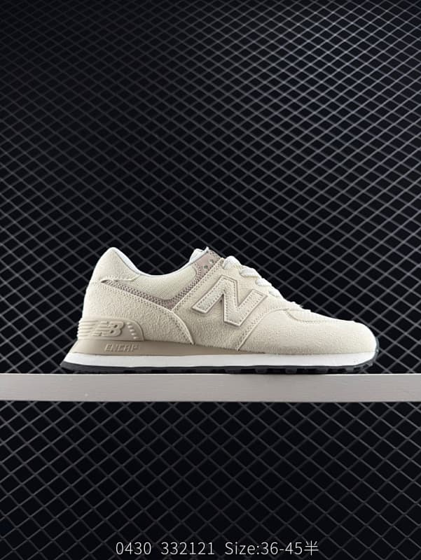 New Balance 574 Lifestyle Sneakers – Beige/Black